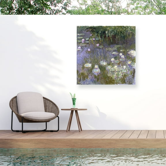 Monet 'Water Lilies' Outdoor All-Weather Wall Decor