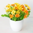 thumbnail image 2 of Visland Potted Artificial Flowers Fake Flowers in Pots Faux Flowers in Pot for Home Office Decoration Desktop Decor, 2 of 2