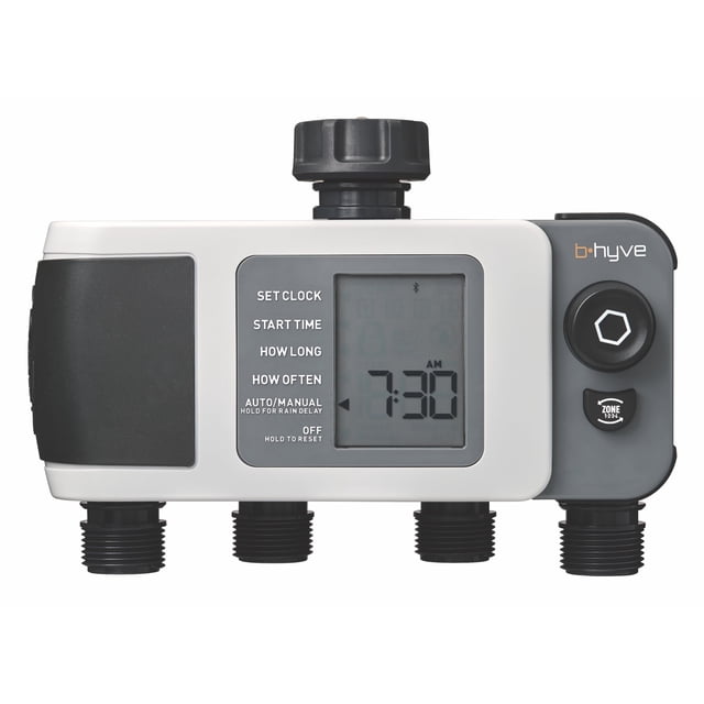 Manguera inteligente Timer Orbit B-hyve XD de 4 puertos a prueba de agua