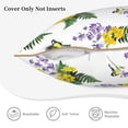 thumbnail image 3 of KLL Lavender Flowers Decorative Throw Pillow Covers Velvet Soft for Couch Sofa Bedroom Living Room Outdoor (No pillow core)- 18"x18", 3 of 5