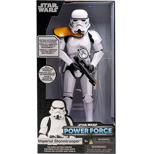 Onza Borrar pasión Star Wars Power Force Imperial Stormtrooper Talking Action Figure -  Walmart.com