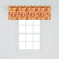 thumbnail image 2 of Ambesonne Geometric Window Valance, Mosaic Digital Style, 54" X 18", Orange Marigold Red, 2 of 3