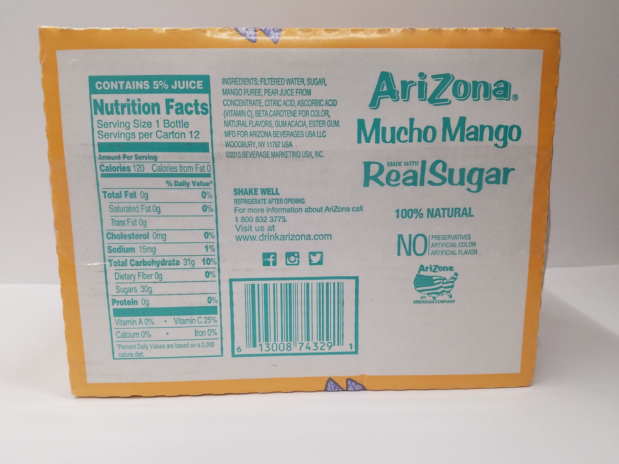 Arizona Iced Tea Mango Nutrition Facts Besto Blog