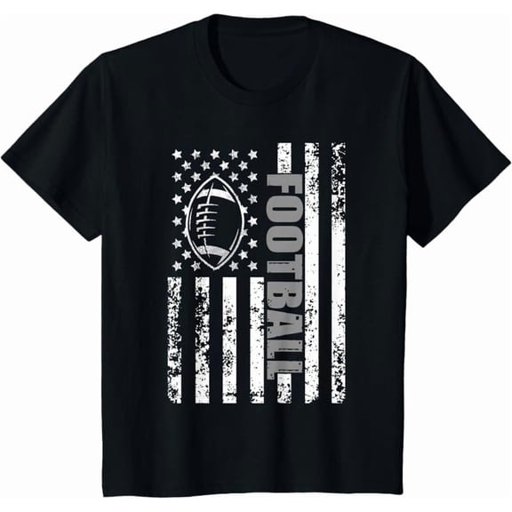 American Flag football Patriotic football T-Shirt