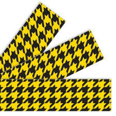 Trend Houndstooth Yellow Bolder Borders
