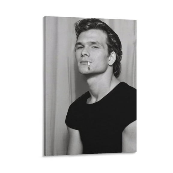 Patrick Swayze Posters Poster Cool Artworks Painting Wall Art Canvas Prints Hanging Picture Home Decor Posters Gift 12x18inch(30x45cm)