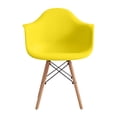 thumbnail image 2 of Silla Holly Moblüx Deco Estilo Eames Descansabrazos color amarillo, 2 of 3