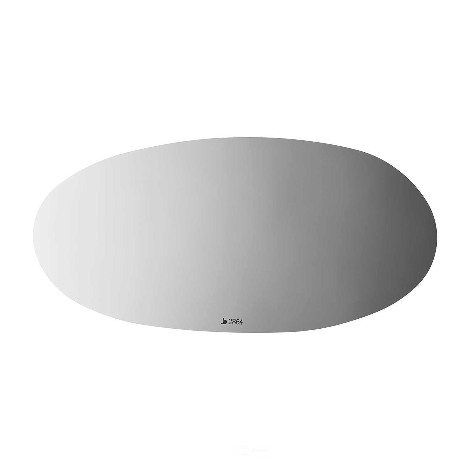 Burco Side View Mirror Replacement Glass - Clear Glass - 2864