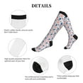 thumbnail image 5 of Lsque American Gnomes Pattern Sport Compression Socks for Men & Women 15-20 mmHg Knee High Nurse Pregnant Running Medical and Travel Athletic, 5 of 6