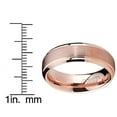 thumbnail image 4 of Metal Masters 6mm Rose Plated Tungsten Carbide Wedding Band Ring Mens Band Comfort-Fit, 4 of 6