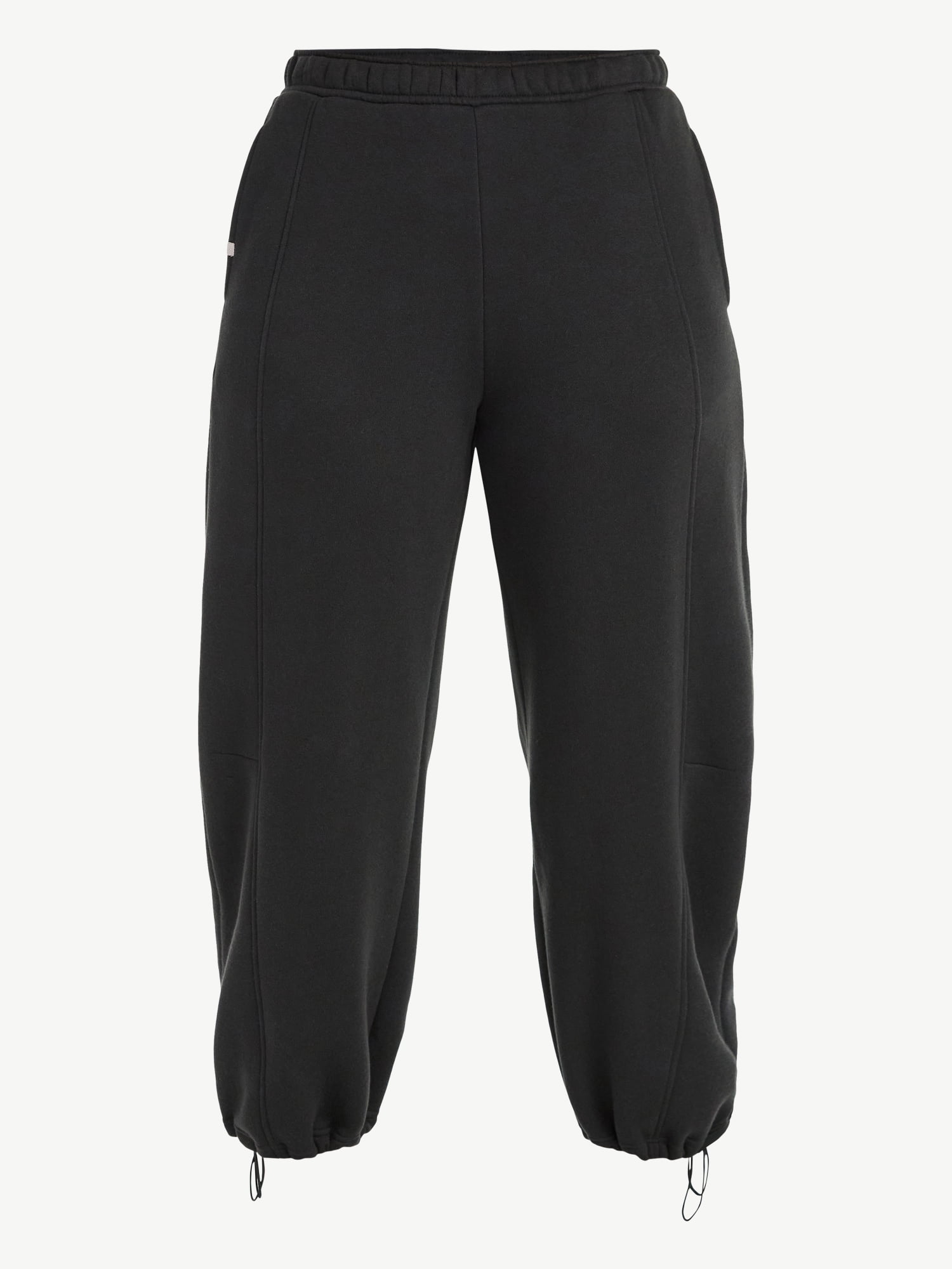 Athletic Works Women's and Women's Plus Fleece Barrel Leg Pants, Sizes XS-4X