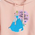 thumbnail image 3 of Disney Princess - Late For My Ball - Juniors Cropped Pullover Hoodie, 3 of 5