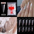 thumbnail image 1 of Uñas postizas, uñas postizas, regalos para mujeres, uñas francesas puntiagudas, uñas sin costuras, uñas transparentes, uñas postizas, uñas postizas, 1 of 3