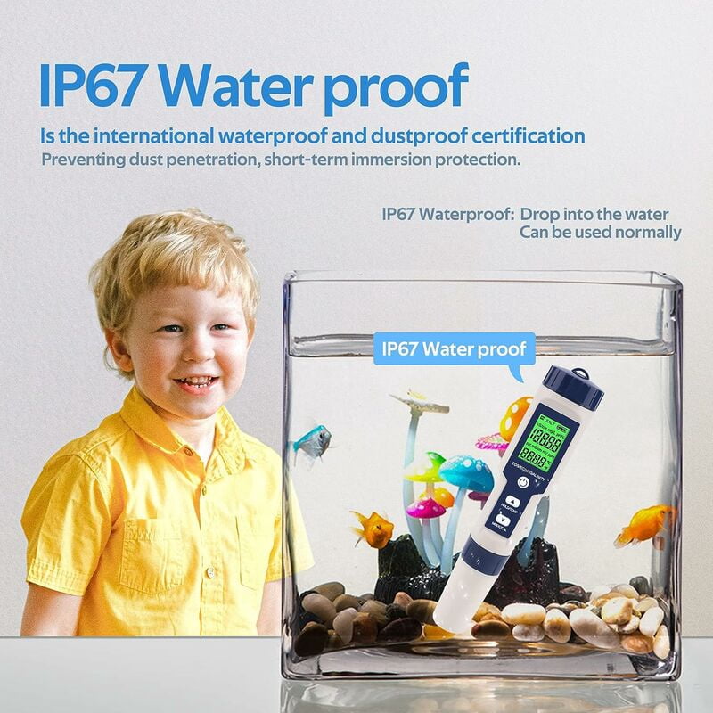 16 In 1 Drinking Water Test Kit - Hofun Professional Hardness Test Kit, Tap And Well Water Hardness Test Strips, Ph, Mercury, Lead, Iron, Copper, Chlorine, Chromium/Chromium,Ac