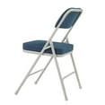 thumbnail image 3 of (Pack of 2) NPS 3200 Series Premium 2" Fabric Upholstered Double Hinge Folding Chair, Regal Blue, 3 of 5