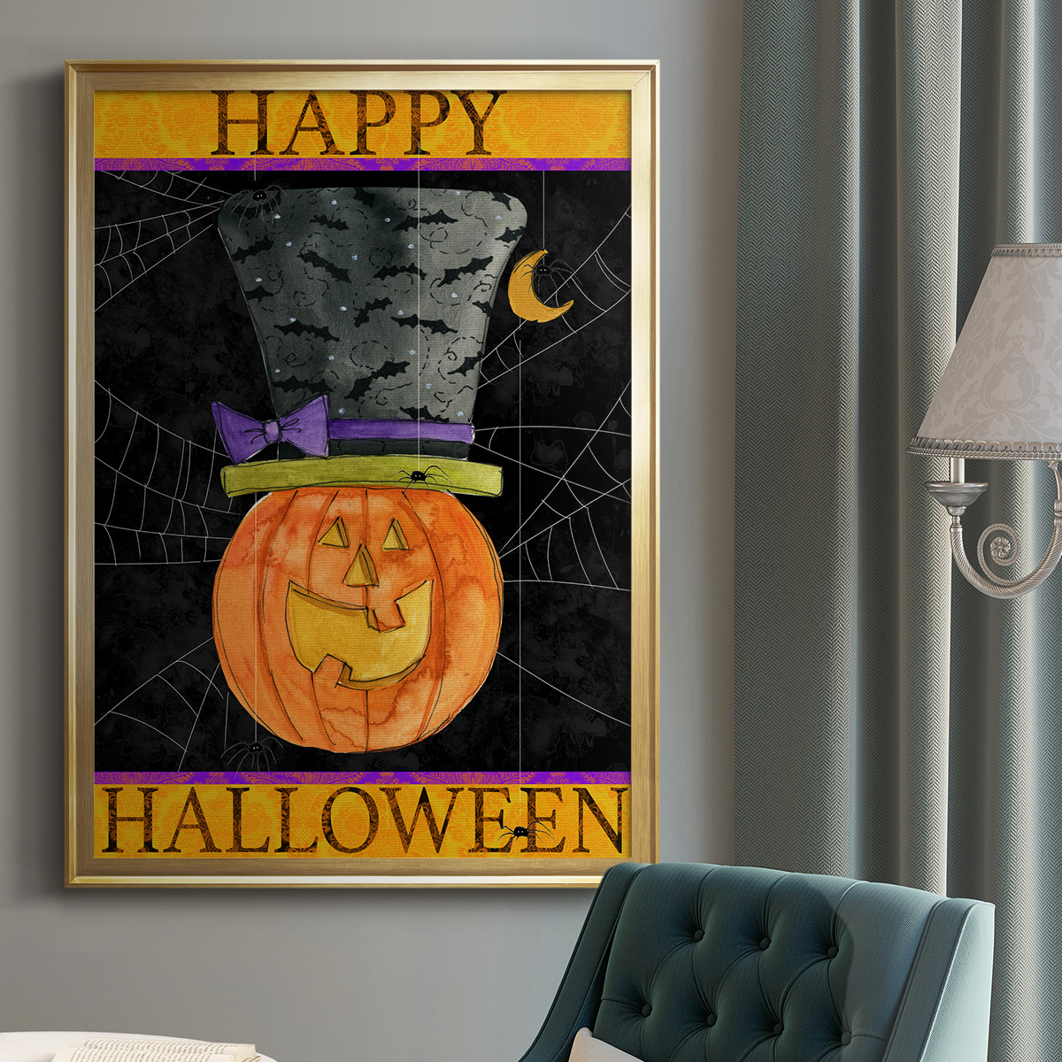 Happy Halloween Premium Classic Framed Print - Ready to Hang