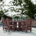 thumbnail image 3 of Wildridge Heritage 7-Piece 44"X72" Dining Set, Cherrywood - Outdoor Weather Resistant Recycled Plastic Furniture for Patio, 3 of 8