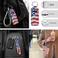 thumbnail image 6 of Jeiento American Flag 17 Piece Car Seat Covers With Floor Mats, Steering Wheel Cover, Armrest Pad, Seat Belt Covers, Coaster, and Keychain, Universal Fit for Most Vehicles, 4Th of July Auto Decor, 6 of 6