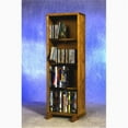 thumbnail image 1 of Wood Shed  Solid Oak 4 Row Dowel CD-DVD Cabinet Tower, 1 of 1