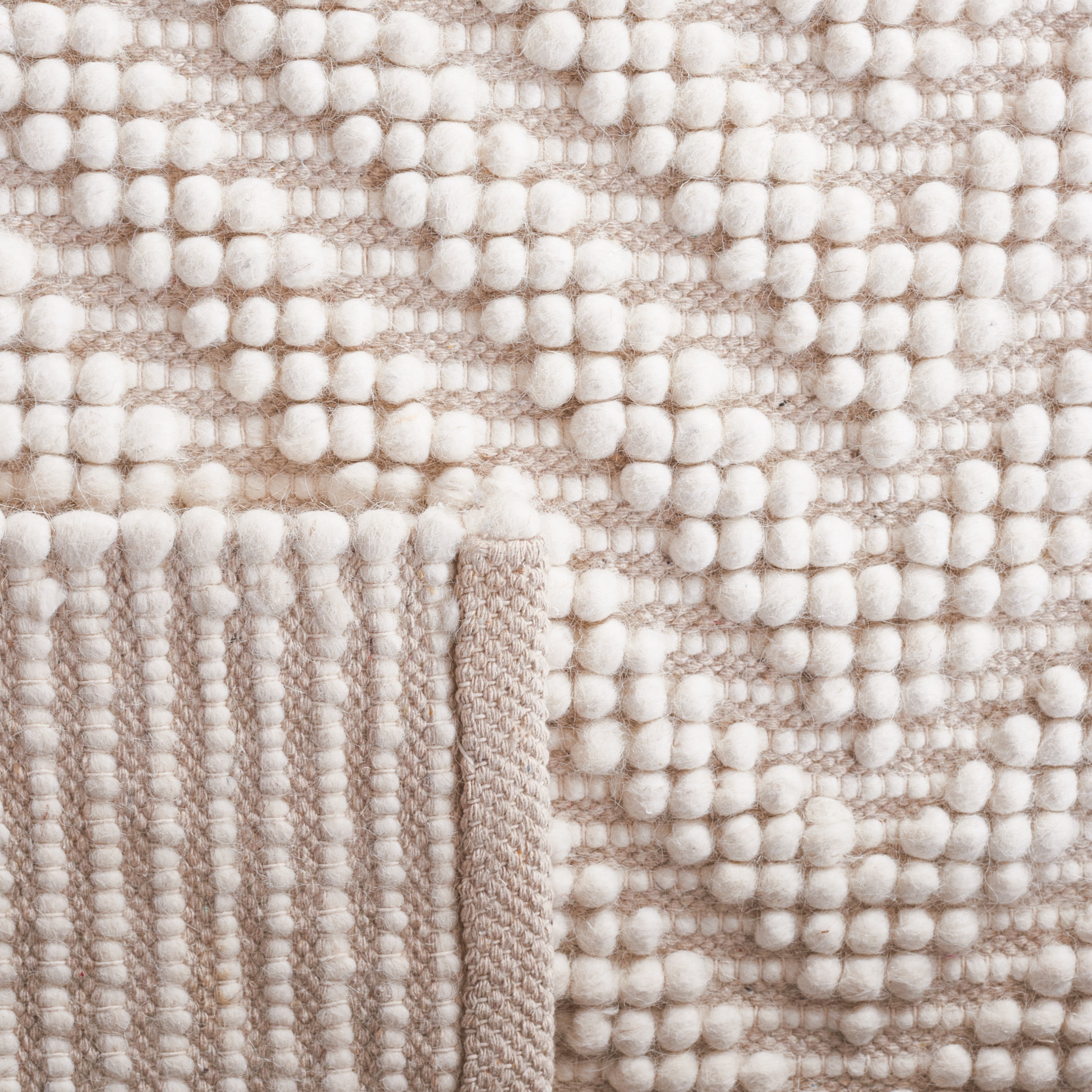 SAFAVIEH Natura Claude Diamond Area Rug, Ivory, 6' x 9'