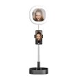 thumbnail image 2 of LED Ring Light Foldable Fill Light with Mirror Mobile Phone Holder, 3 Color Modes and 10 Brightness Ring Light for Video Live Str, 2 of 5