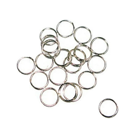 metal split rings nickel color 100 pack jewelry findings 6 sizes lead