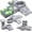 Gray Soccer, variant on baxluxe Modular Kids Couch 5-in1 Multifunctional Glow Foam Climber Toys Toddler Convertible Building Blocks Play Sofa Ages 1-3 Hands-on A