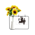 thumbnail image 1 of Japon mujeres montando caballo sketch Tarjeta de bendición de jarrón de girasol artificial, 1 of 3
