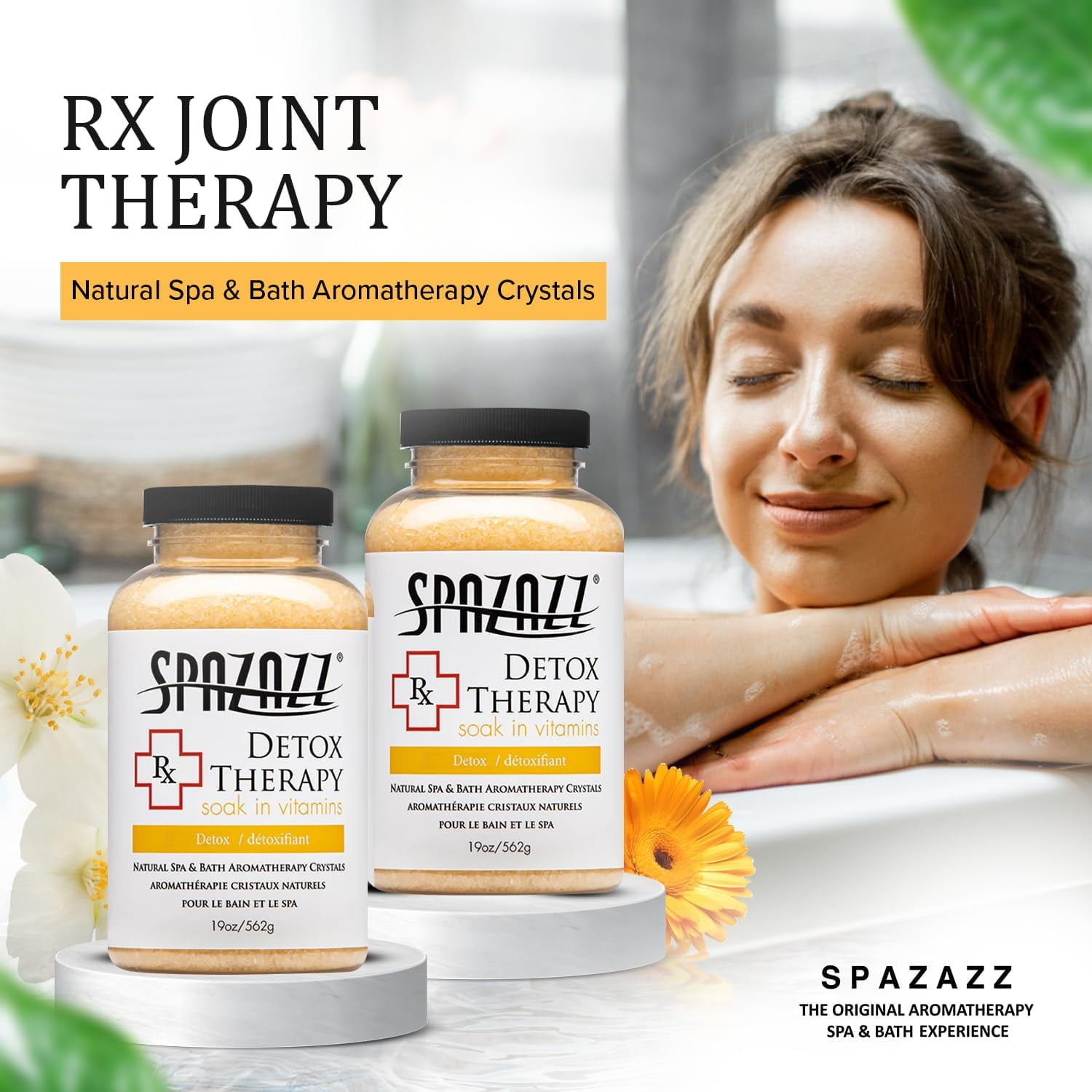 Spazazz Aromatherapy Spa and Bath Crystals- Detox Therapy (2 Pack)