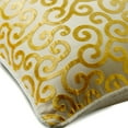 thumbnail image 2 of The HomeCentric Pillow Case Covers With Zipper, Pillow Covers Pack of 2, 24x24 inch (60x60 cm) Yellow, Velvet Throw Pillow Covers, Handmade Pillow Covers, Style, Abstract - Yellow Scroll All The Way, 2 of 4