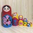 thumbnail image 3 of 6Pcs Hand Painted Wooden Russian Nesting Dolls Doll Toys Collections 2, 3 of 7