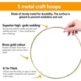 thumbnail image 3 of SURJDE 5 Pack Floral Hoop Dream Catcher Metal Rings,Gold Metal Rings Hoops Macrame Rings for DIY Crafting Dream Catcher and Crafts(6 Inch), 3 of 7