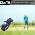 thumbnail image 4 of Dbot5 Sound Buddah New Golf Stand Bag Club for Men & Women - Lightweight Design with 8 Pockets (B/W), 4 of 6