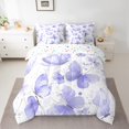 thumbnail image 2 of Manfei Cartoon Flying Animal 7-Piece Bedding Comforter Set,Watercolor Splash Ink King Bedding Sets,Blue Butterflies Bed Sheets For Girls,Ultra Soft Home Decor, 2 of 8