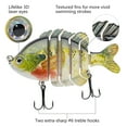 thumbnail image 4 of Bassdash SwimPanfish Multi Jointed Panfish Bluegill Swimbaits Hard Topwater Bass Lures Fishing Lure Crank Saltwater 3.5in/0.85oz,Pack of 4 Colors (BPRL), 4 of 8