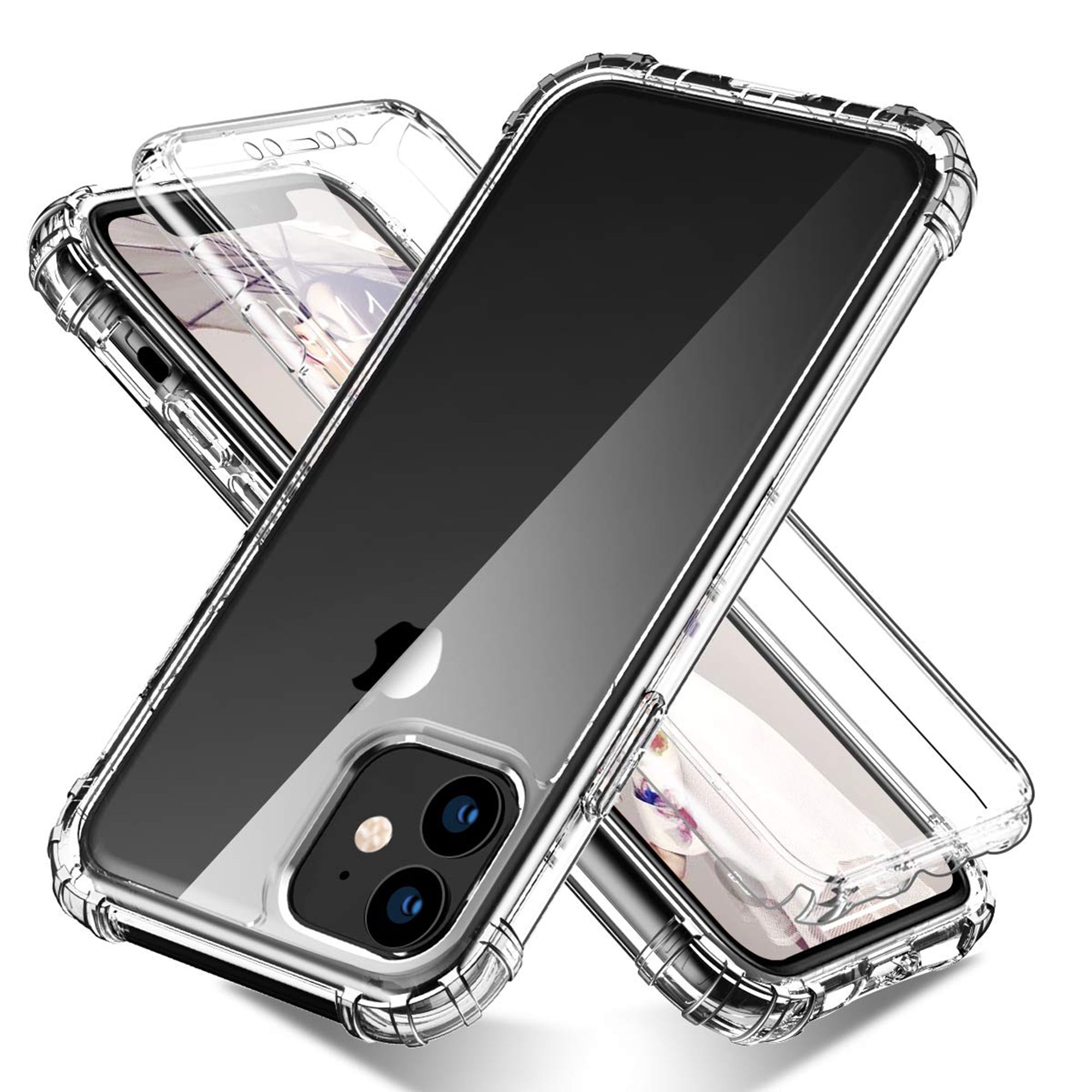iPhone 11 Clear Case, Dteck Full Body Protection [Built in Screen