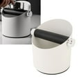 thumbnail image 4 of Small Coffee Knock Box, Carbon Steel Espresso Grounds Knock Box with Knock Bar and Non Slip Rubber Base Shock Absorbent Coffee Grounds Container for Espresso Maker Accessory, 4 of 7