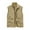 Khaki, variant on TFEOQRY Hoodless Vest for Men Double Sided Velvet Workwear Solid Color Thermal Jackets Waistcoat Sleeveless Outwear Black