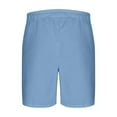 thumbnail image 4 of Havenre Men's Corduroy Shorts Casual Elastic Waist Drawstring Lightweight Summer Beach Shorts with Pockets Sky Blue M, 4 of 5