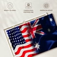 thumbnail image 6 of Elephant Stock Usa And Australia Flags Wall Art - Horizontal Canvas Wall Art - Living Room Wall Decor - Flags Canvas - Black And Red Decor - 36" x 24", 6 of 8