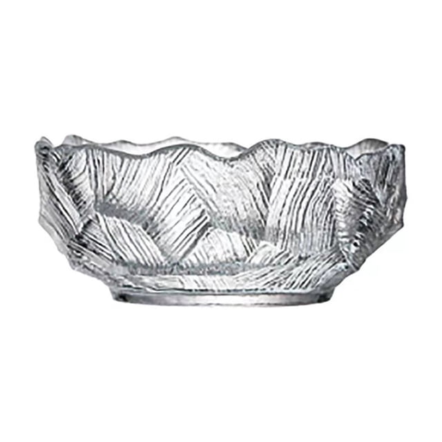 Crystal Glass Fruit Bowl - Snack Serving Bowl for Living Room, Clear Glass Storage Bowl for Fruits and Dried Snacks, Household Tableware for Kitchen Countertop