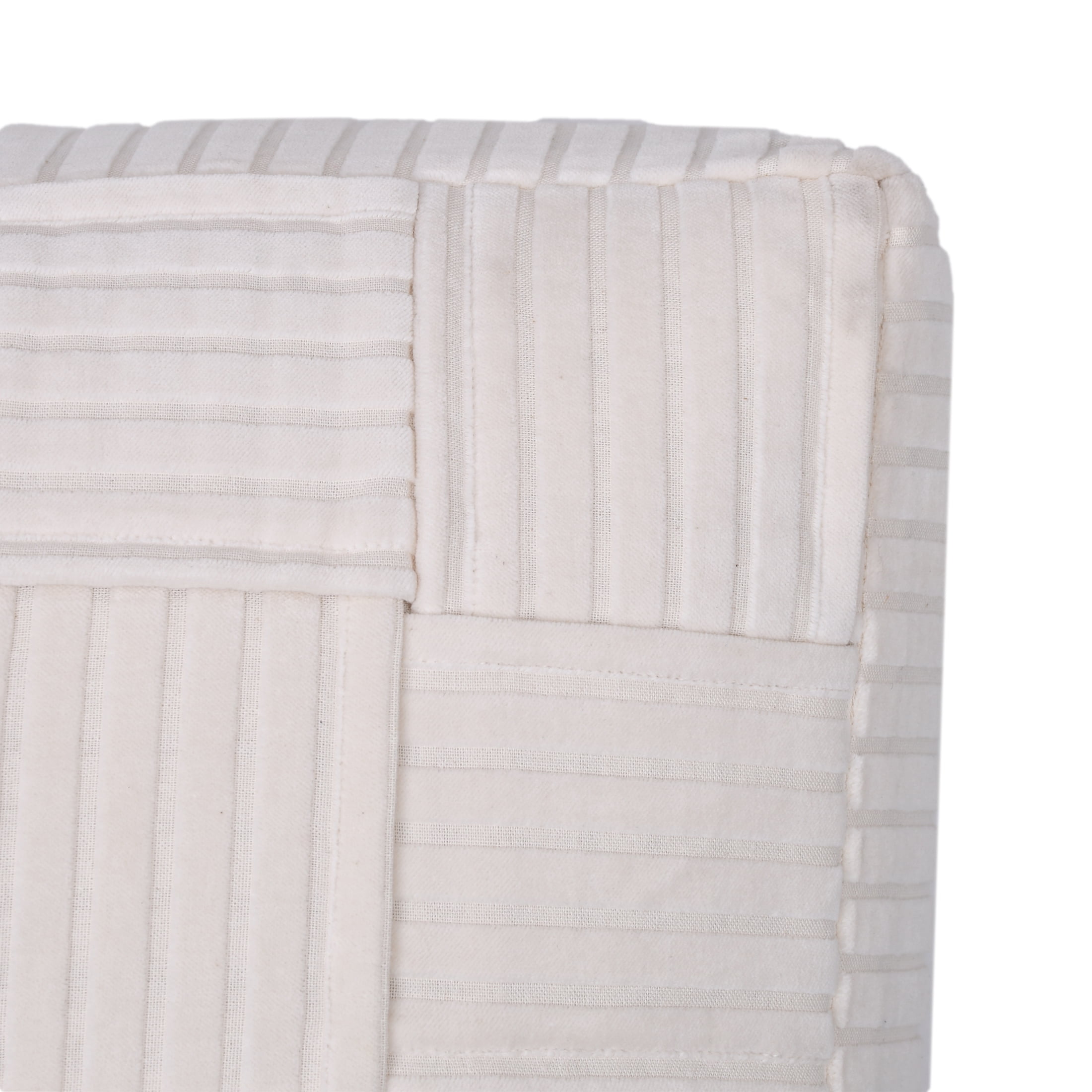 Better Homes & Gardens Velvet Woven Floor Cushion Cover, Vanilla Dream