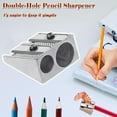 thumbnail image 2 of Pencil Sharpener Magnesium Metal Graphite Pencils Sharpener Office Supplies G5O9, 2 of 9