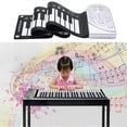 thumbnail image 4 of Portable 49 Keys Flexible Silicone Roll Up Piano Folding Electronic Keyboard Foldable Soft Finger Keyboard Musical Instruments, 4 of 5