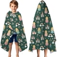 thumbnail image 3 of Princess Castle Star Pattern Hooded Bath Towel，60"x35" for Ages 3 To 12 Kids, Quick Dry Lightweight Soft Microfiber Hood Beach Towel Cover Up for Kids, 3 of 7