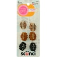 Scunci NoSlip Grip Octopus Jaw Hair Clips, 6 count