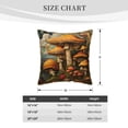 thumbnail image 4 of Haiem Vintage Cloud Mushroom Print Velvet Soft Solid Decorative Square Throw Pillow Covers Set with Elegant Piping Christmas Cushion Case for Sofa Bedroom Car-16"x16", 4 of 8
