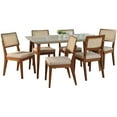 thumbnail image 1 of Manhattan Comfort Utopia Etpell Ensemble de Salle à Manger 7 Pcs en Blanc Cassé, 1 of 6