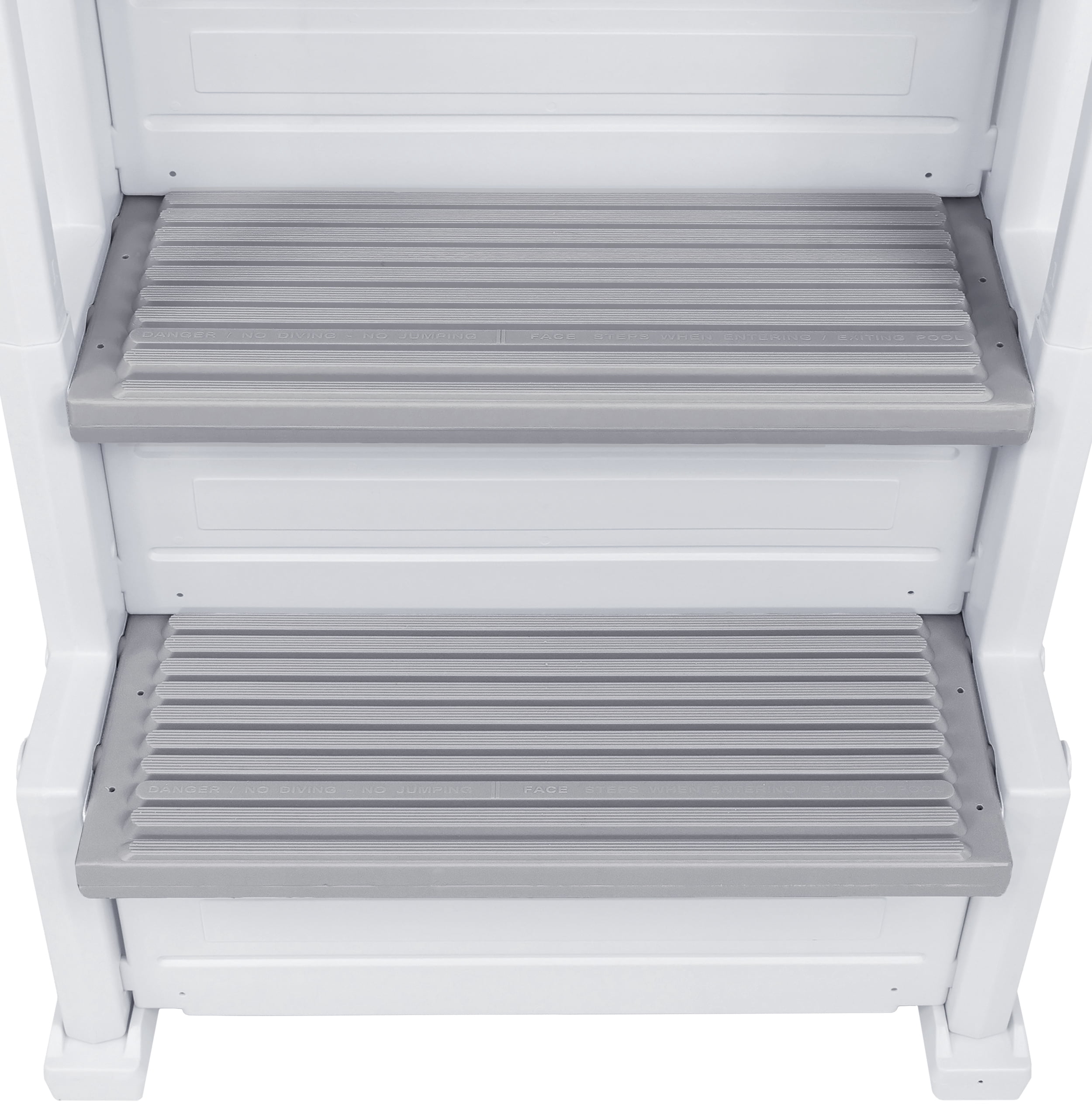 White w/ Gray Steps