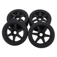 thumbnail image 1 of 4pcs 17mm RC Rally Car Tires, Plastic Rally Racing Tires Wheel Rims for 1/7 1/8 RC Car, 1 of 7